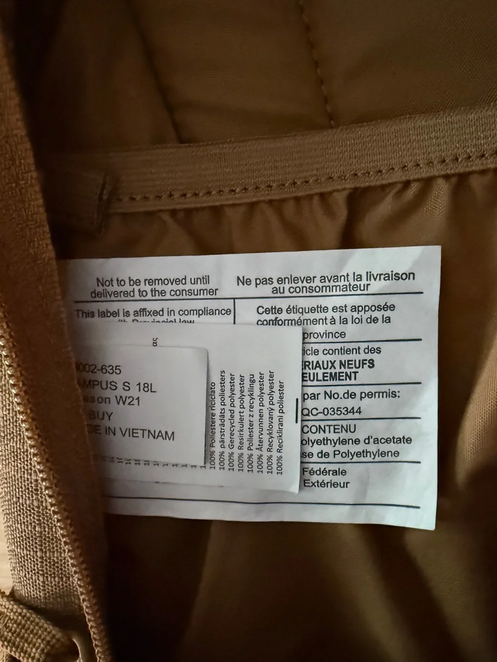 Dakine Tan/Brown Men's Backpack - Everyday Utility